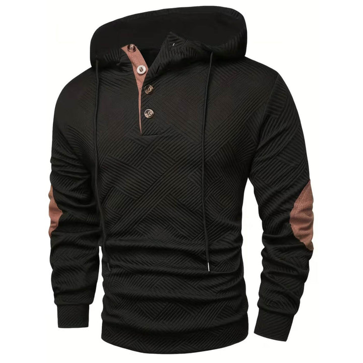 Filip™ - Uformell hettegenser med knapper