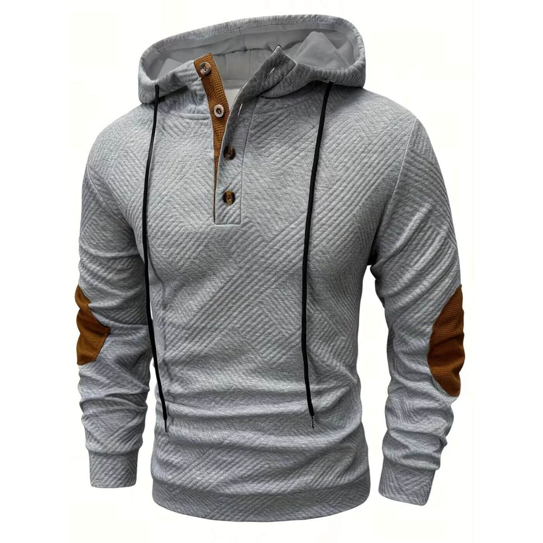 Filip™ - Uformell hettegenser med knapper