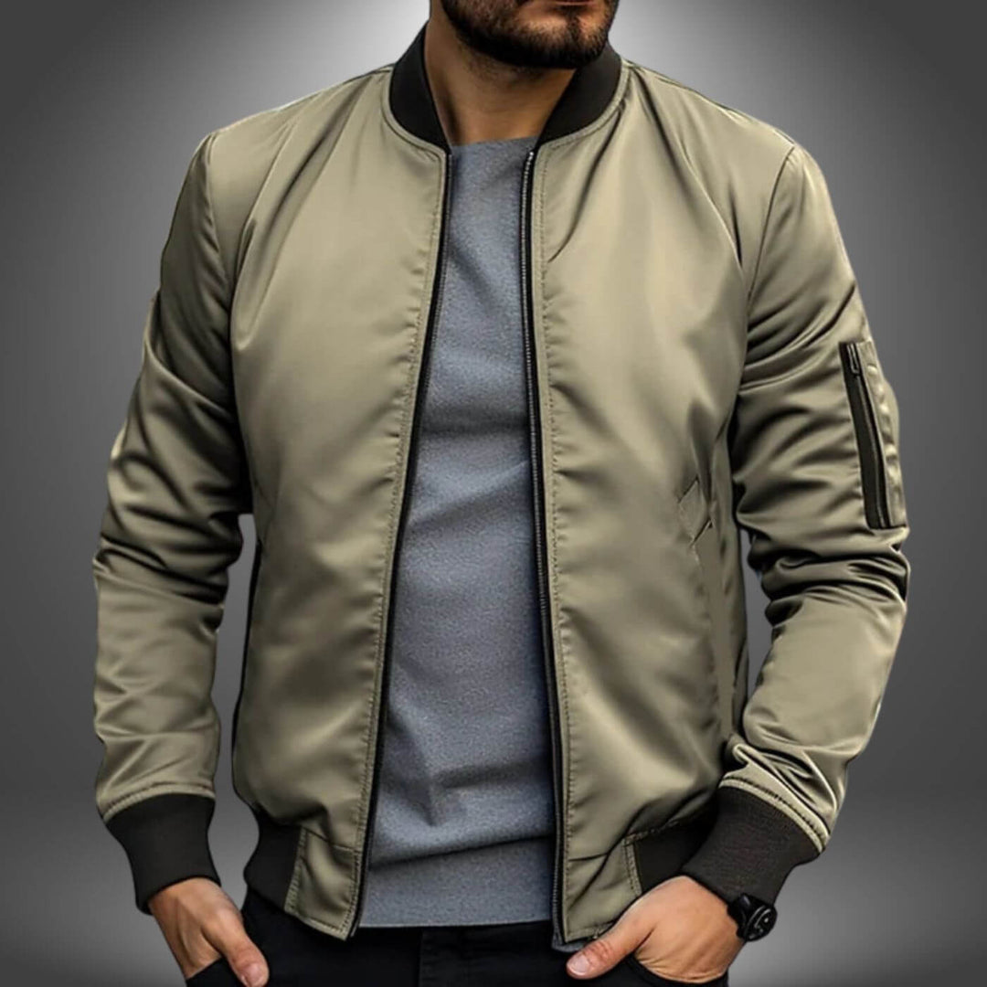 Fred™- Casual Slim Fit Bomberjakke til Hverdagsbruk
