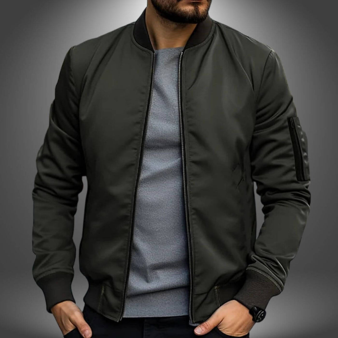Fred™- Casual Slim Fit Bomberjakke til Hverdagsbruk
