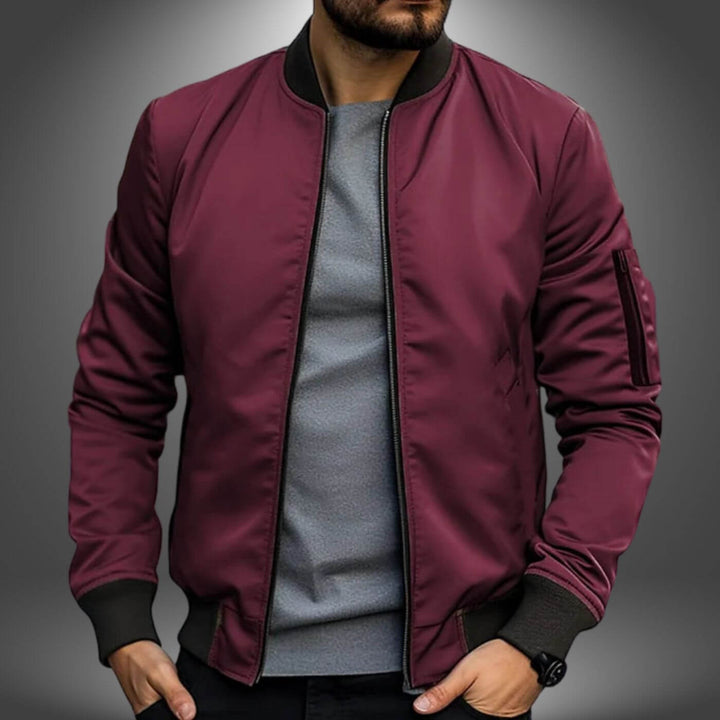 Fred™- Casual Slim Fit Bomberjakke til Hverdagsbruk