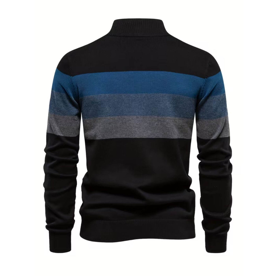 Haakon™ – Behagelig Quarter Zip Stripet Genser