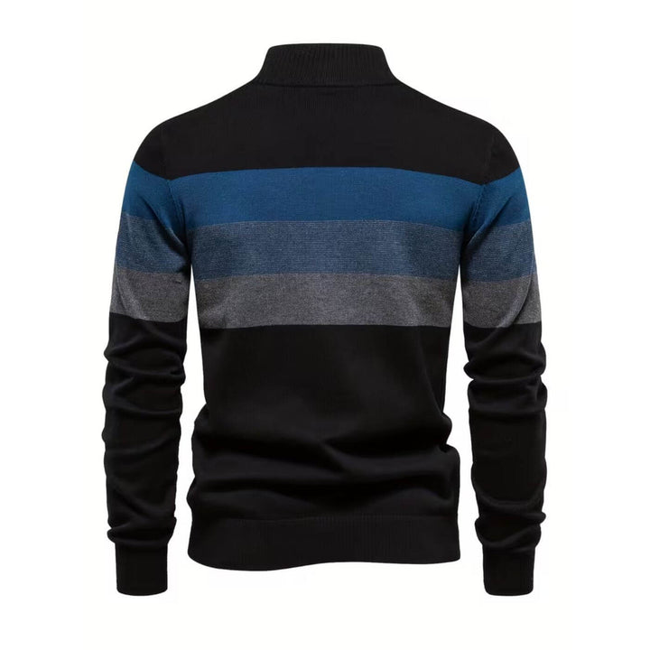 Haakon™ – Behagelig Quarter Zip Stripet Genser