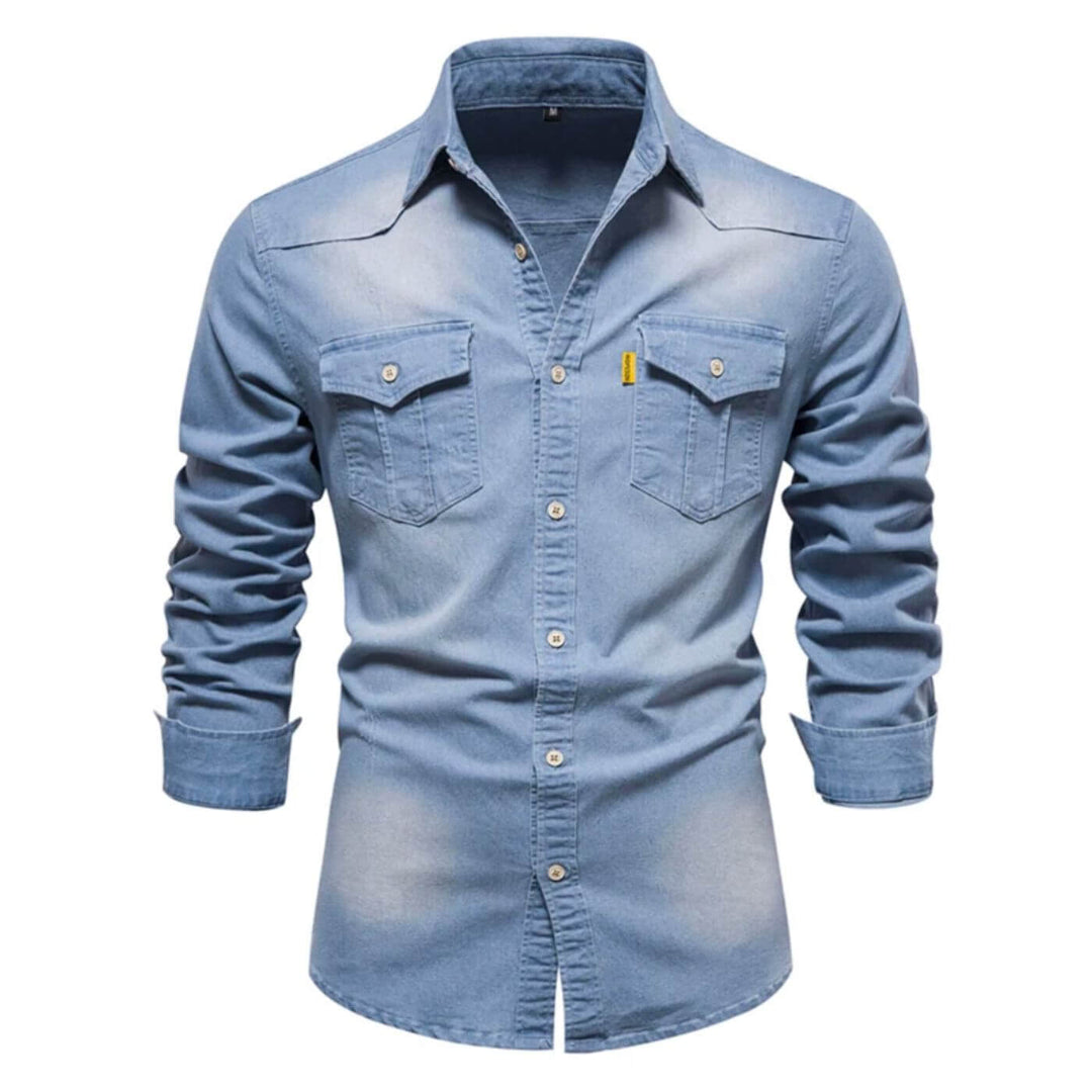 Hallvard™ – Premium Denimskjorte med Knapper