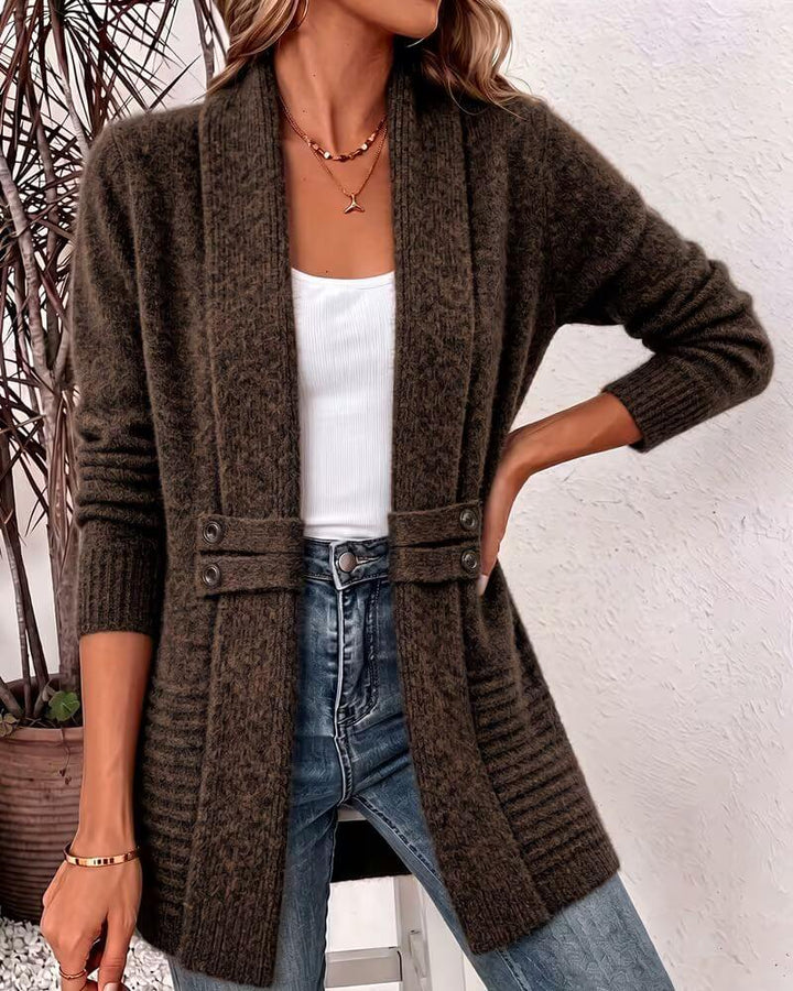Helene™ - Elegant løs cardigan med åpen front