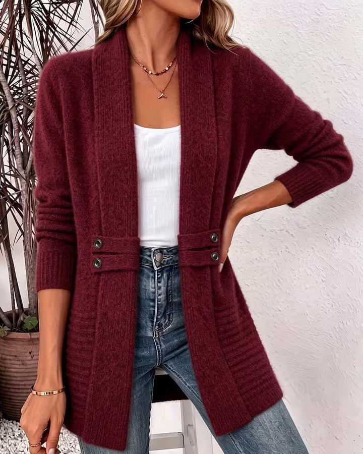 Helene™ - Elegant løs cardigan med åpen front