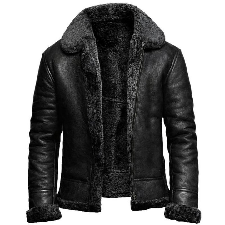 Iver™ – Luksuriøs skinnjakke med mykt plysjfôr