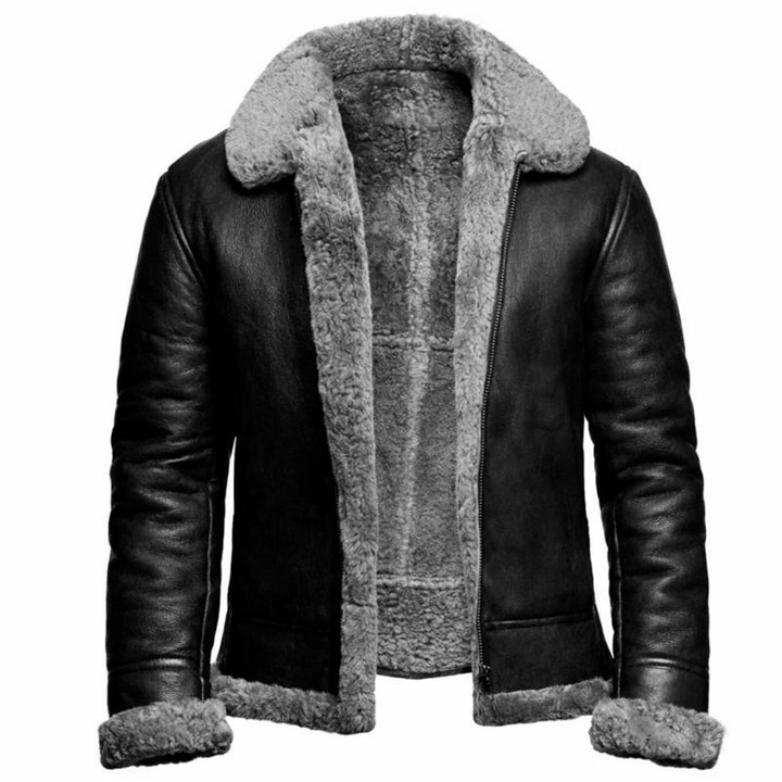Iver™ – Luksuriøs skinnjakke med mykt plysjfôr