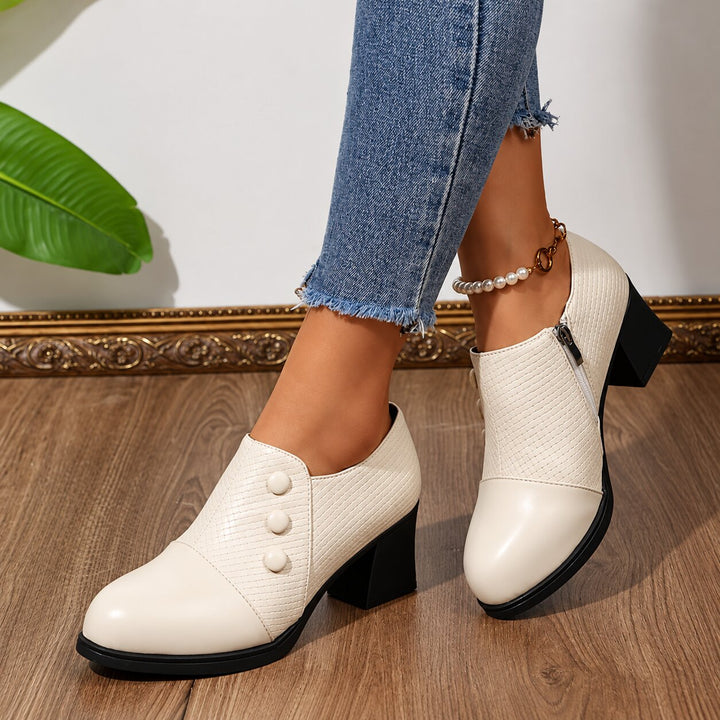 Mona™ – Ergonomiske Blokkhæl Ankelpumps