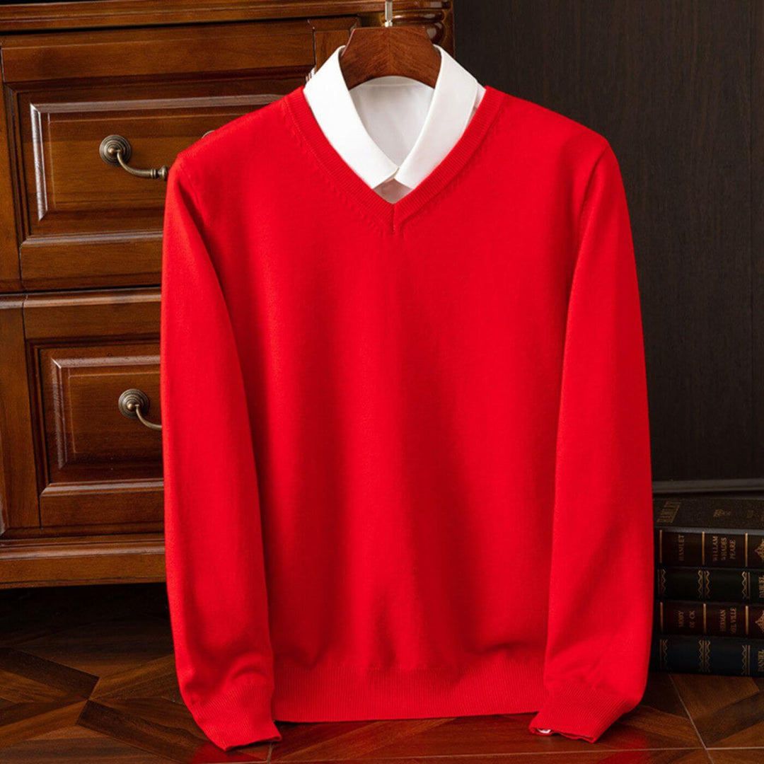 Jonas™ - Trendy V-Neck Herregenser