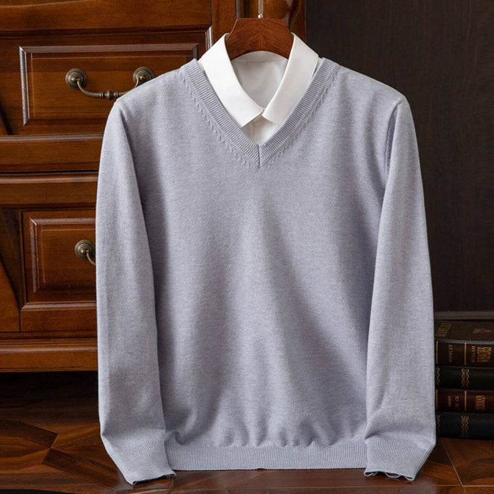 Jonas™ - Trendy V-Neck Herregenser