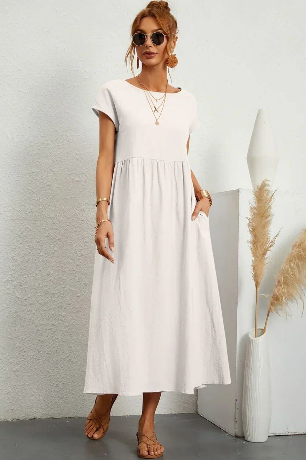 Julia™- Flytende Elegant Midikjole