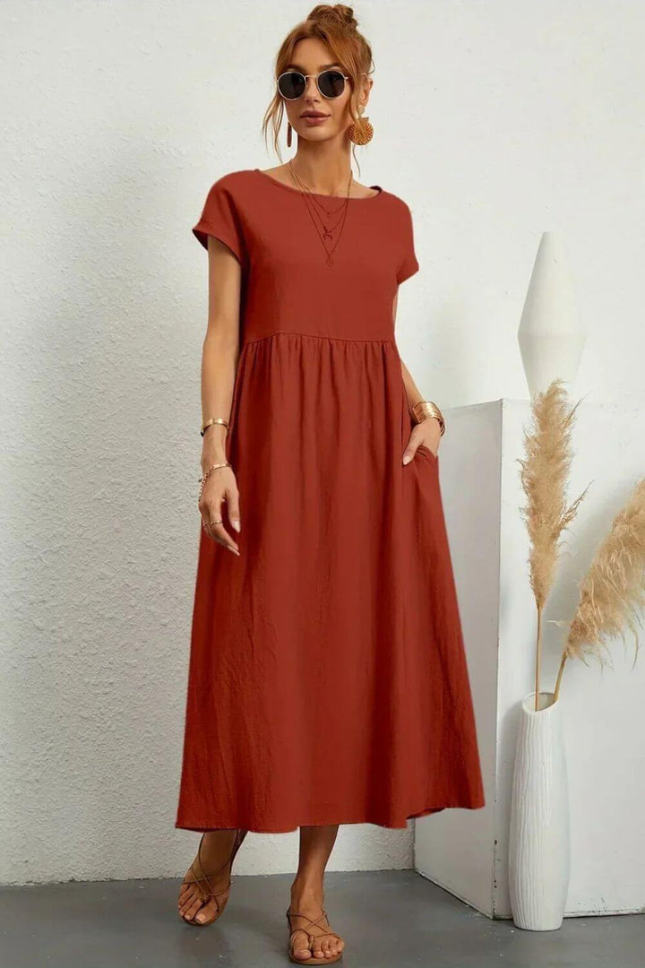 Julia™- Flytende Elegant Midikjole