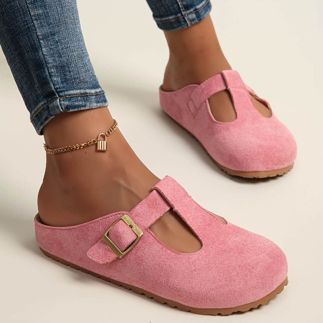 Kara™- Minimalistiske Komfortclogs med Spenne