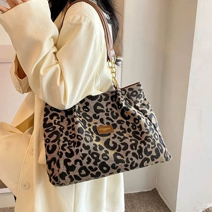 Karine™ - Elegant Leopard Skulderveske
