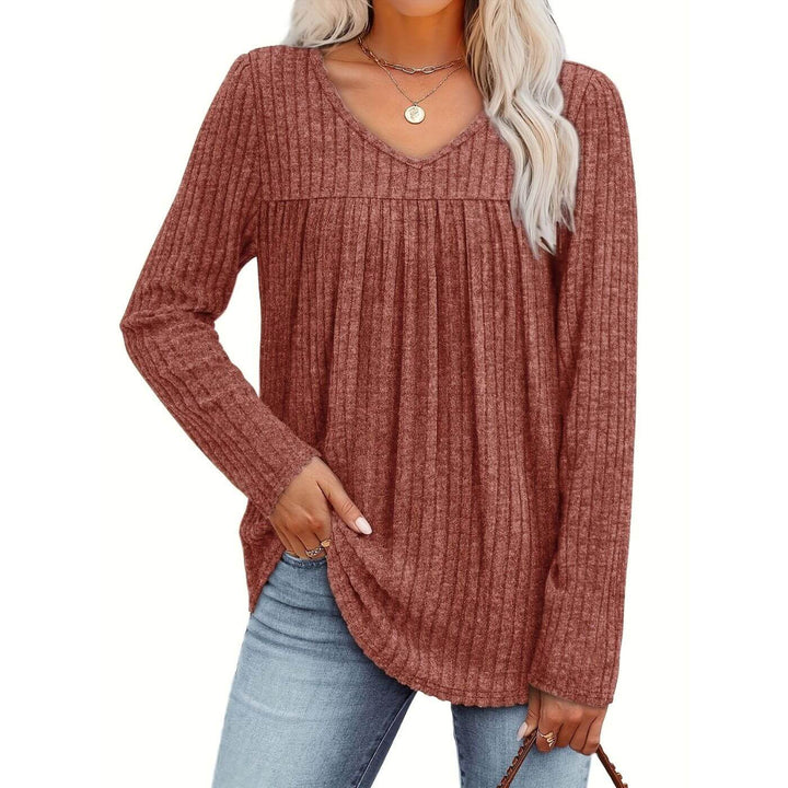 Karoline™- Lett Langermet Bluse