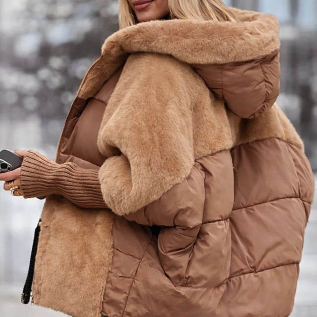 Keira™- Oversized hettejakke for vinteren