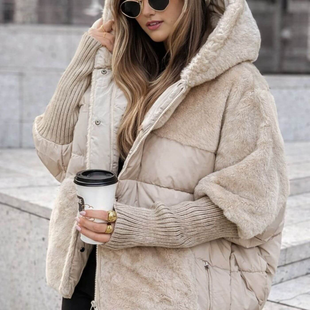 Keira™- Oversized hettejakke for vinteren