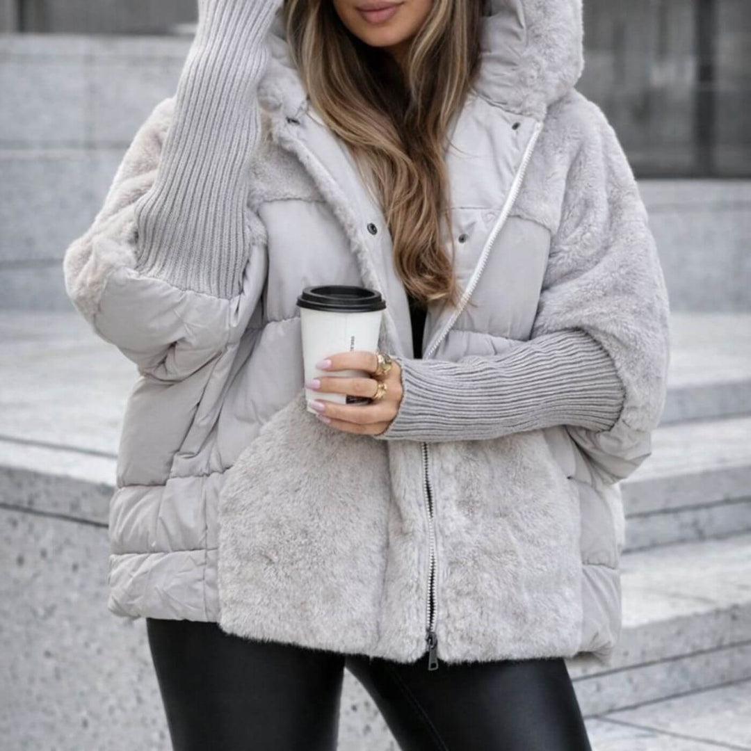 Keira™- Oversized hettejakke for vinteren