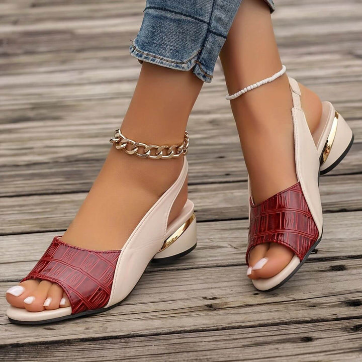 Kristine™ - Elegante Ortopediske Sandaler med Lav Hæl