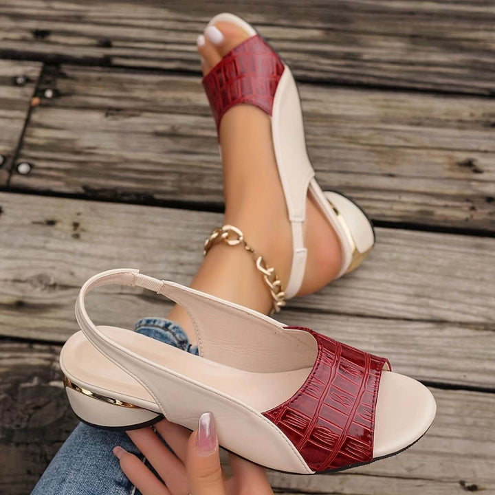 Kristine™ - Elegante Ortopediske Sandaler med Lav Hæl
