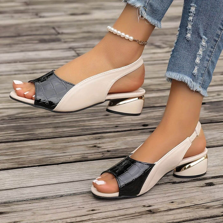 Kristine™ - Elegante Ortopediske Sandaler med Lav Hæl