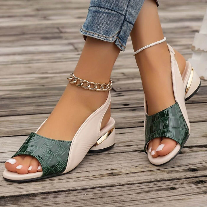 Kristine™ - Elegante Ortopediske Sandaler med Lav Hæl