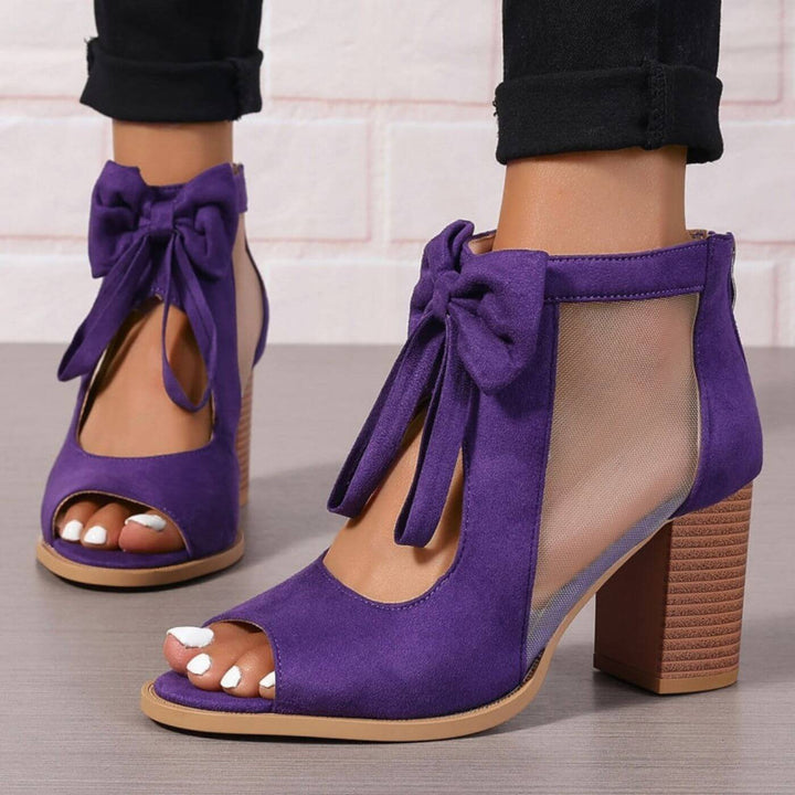 Leah™ - Sløyfe-Pynt Chunky Hæler Ortopediske Sandaler