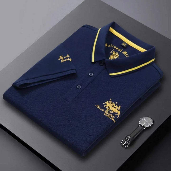 Leander™- Premium Brodert Poloskjorte