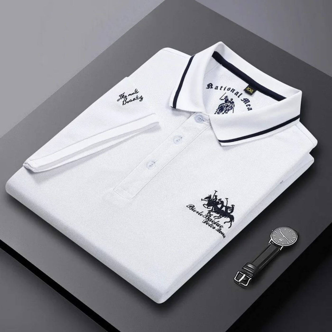 Leander™- Premium Brodert Poloskjorte