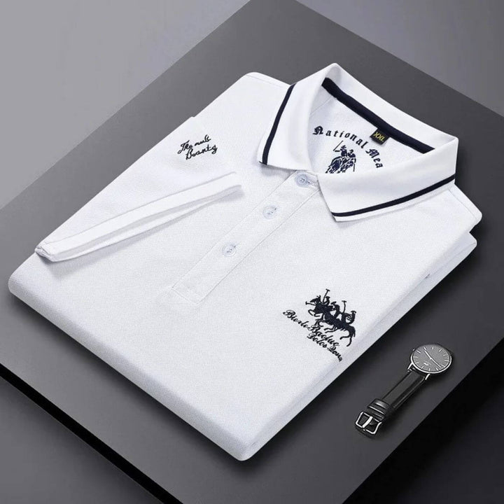 Leander™- Premium Brodert Poloskjorte
