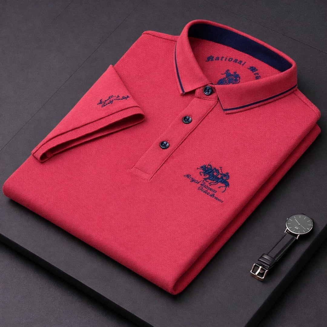 Leif™- Premium Poloskjorte med Broderi for Menn