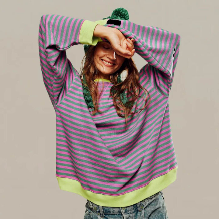 Liana™ - Oversized Stripet Komfortgenser