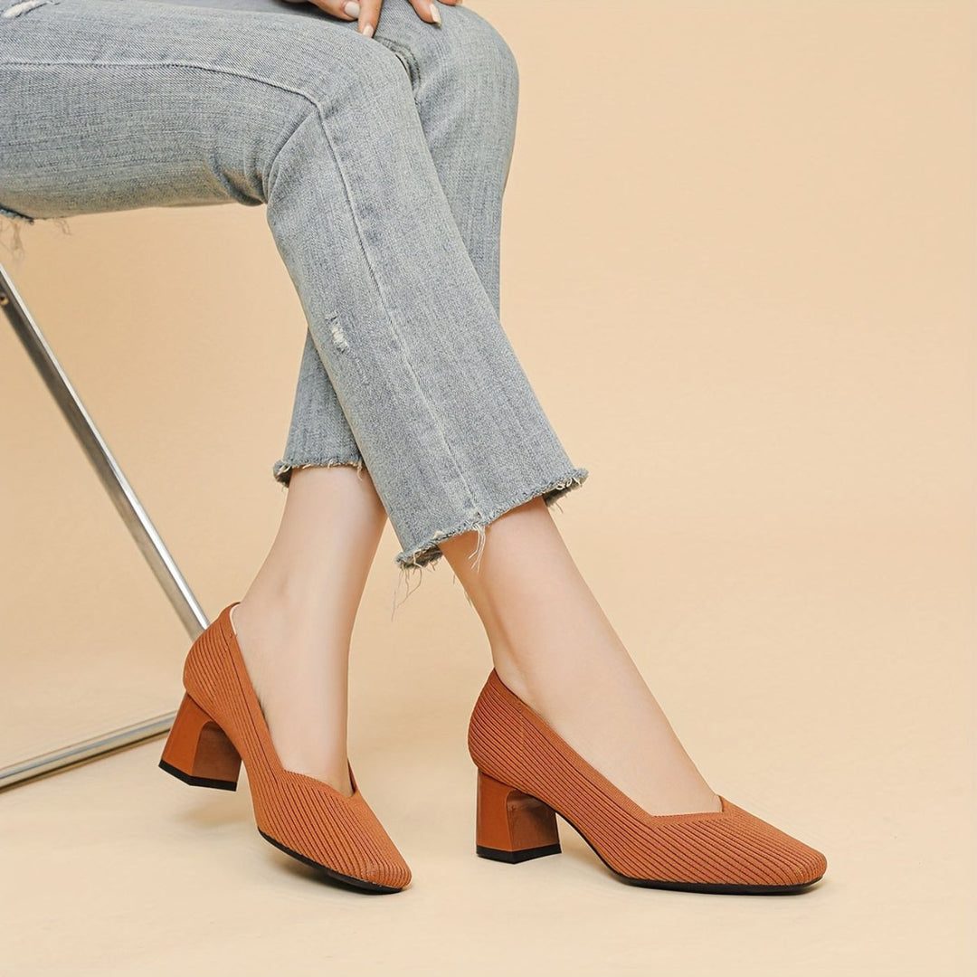 Linnea™- Komfortable Pumps med Blokkhæl