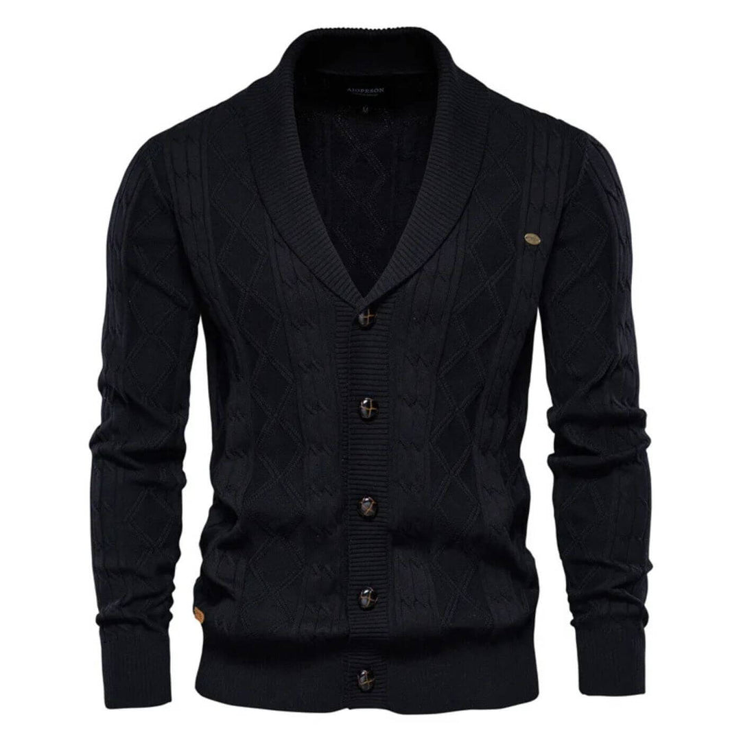 Ludvig™ – Myk Cardigan med Kabelstrikk