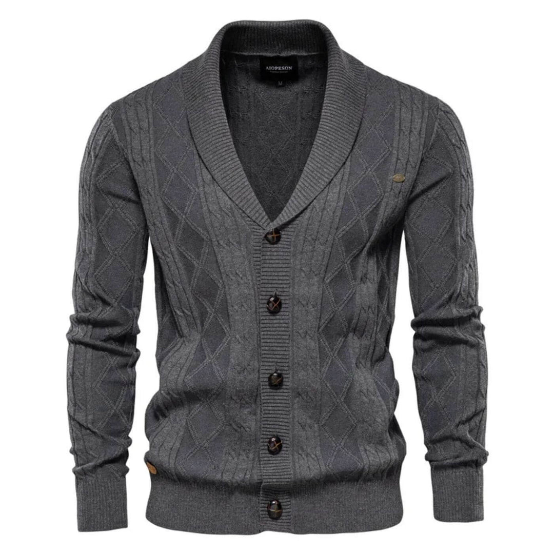 Ludvig™ – Myk Cardigan med Kabelstrikk