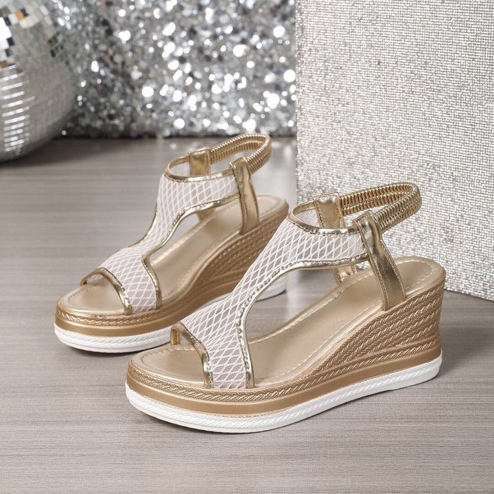 Maisie™ – Elegante ortopediske slip-on sandaler med kilehæl for kvinner