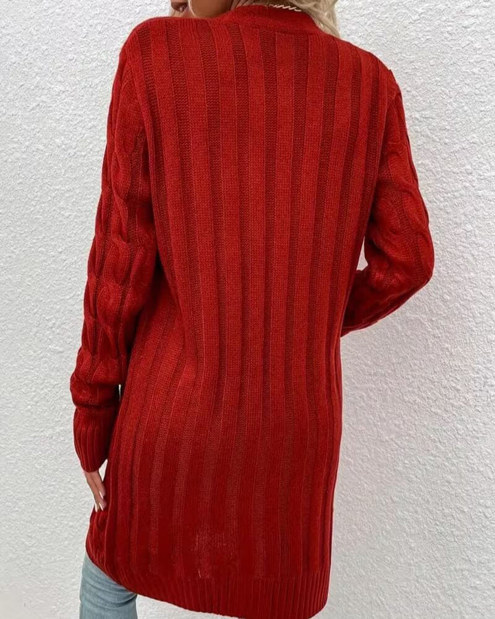 Maja™ – Myk Strikket Cardigan med Knapper