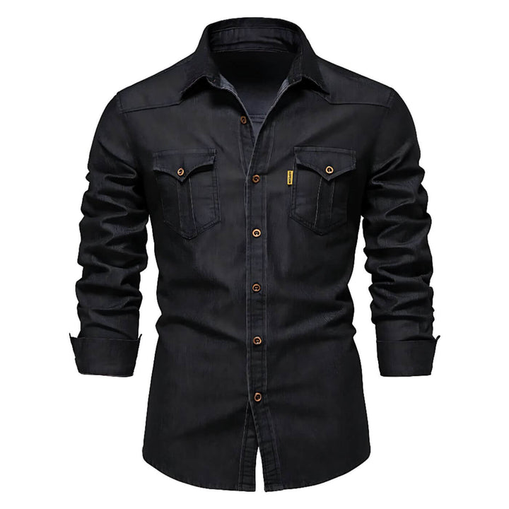 Malte™- Figursydd Denimskjorte