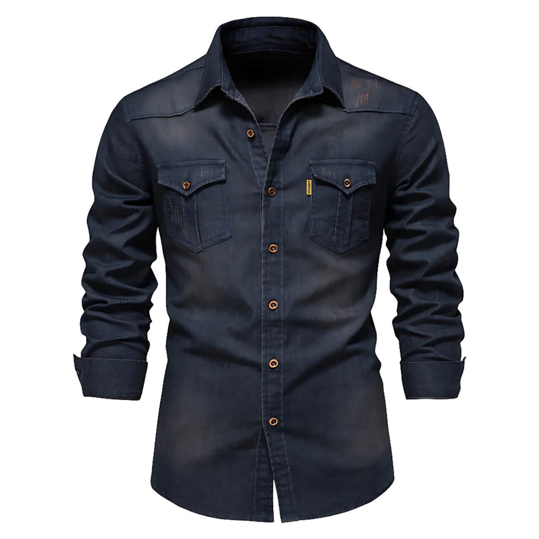 Malte™- Figursydd Denimskjorte
