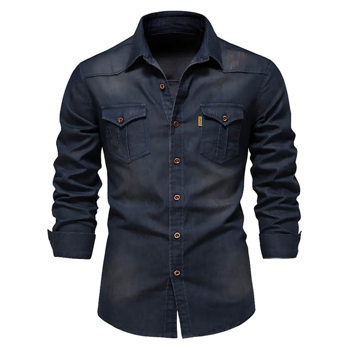 Malte™- Figursydd Denimskjorte