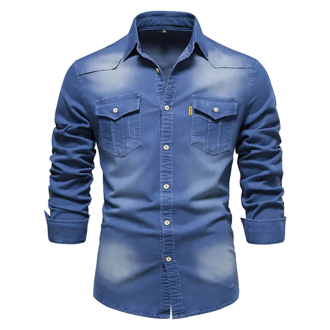 Malte™- Figursydd Denimskjorte