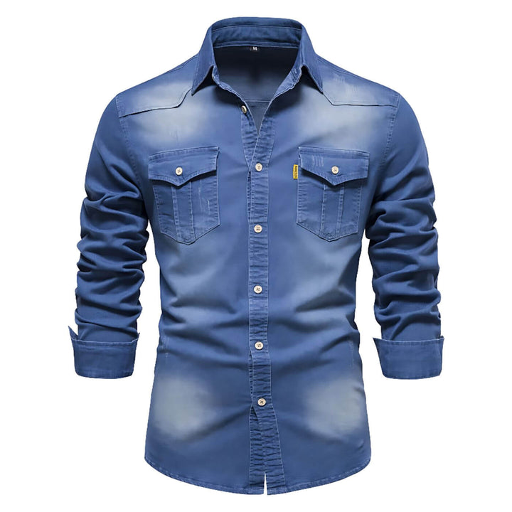 Malte™- Figursydd Denimskjorte