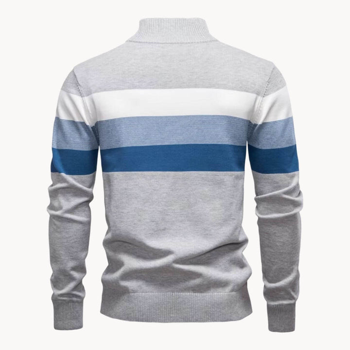 Markus™ – Quarter Zip Stripet Genser