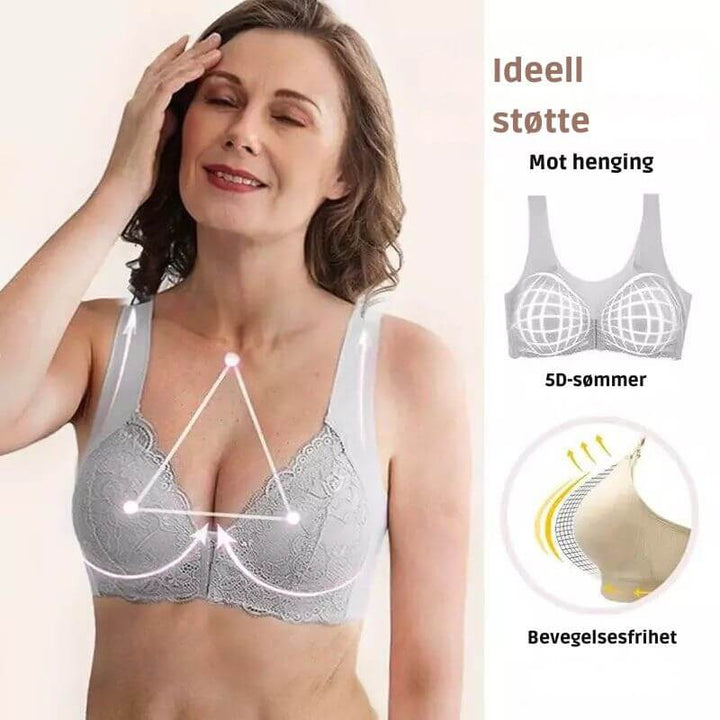 Martine™ – Front Closure Trådløs Støtte-BH Sett 3-pakning