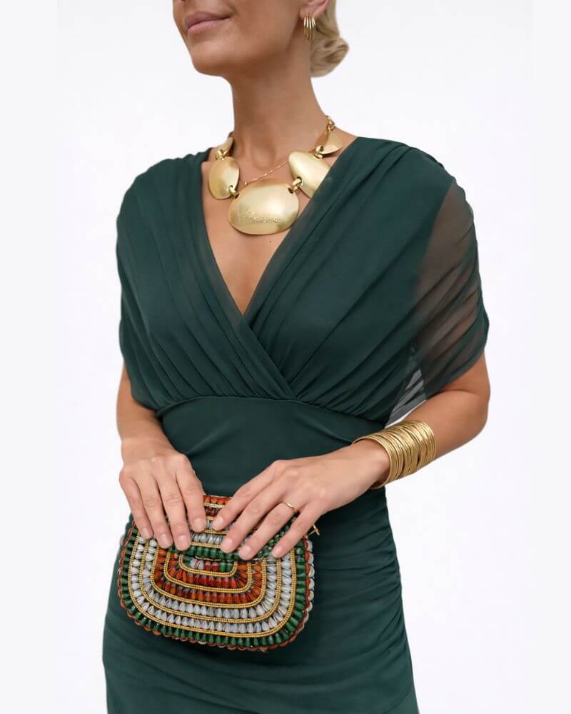 Mathilde™- Elegant V-hals Cocktailkjole