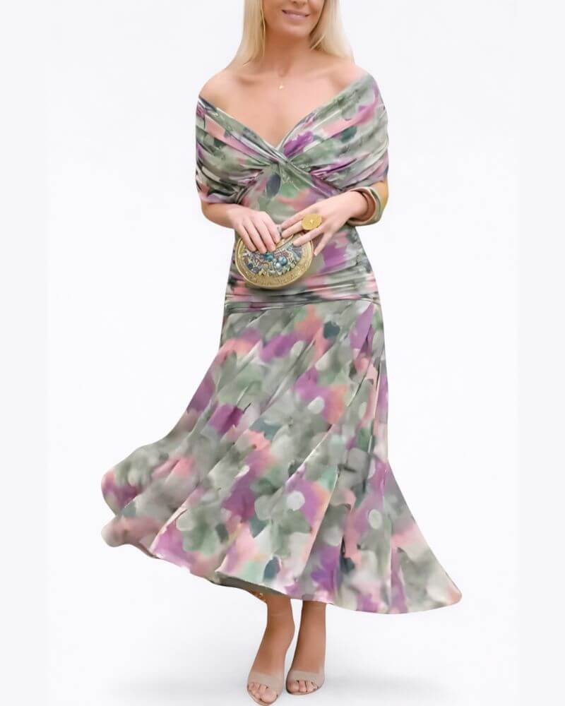 Mathilde™- Elegant V-hals Cocktailkjole