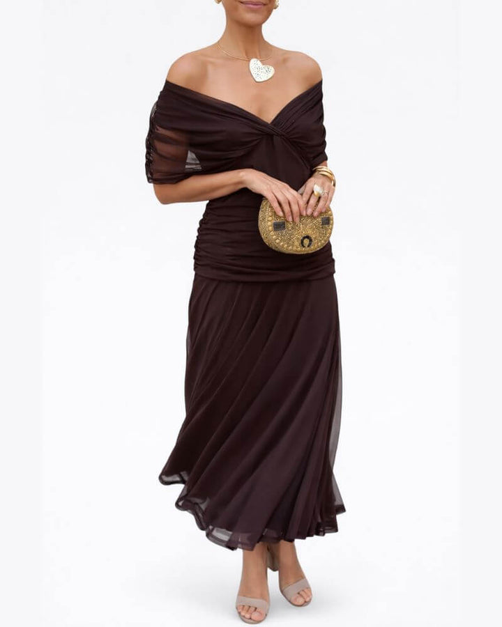 Mathilde™- Elegant V-hals Cocktailkjole