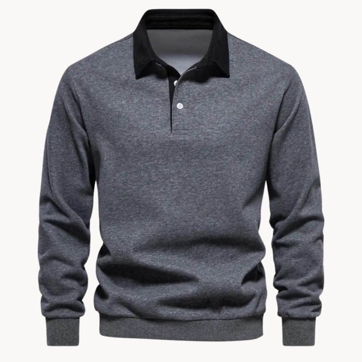 Mathis™- Casual Sweatshirt med Nedbrettet Krage