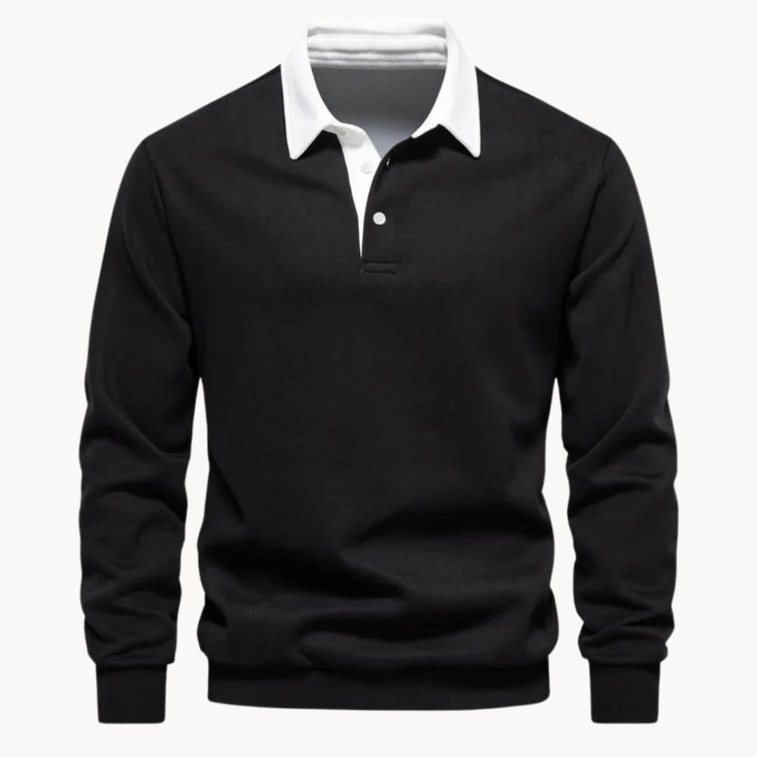 Mathis™- Casual Sweatshirt med Nedbrettet Krage